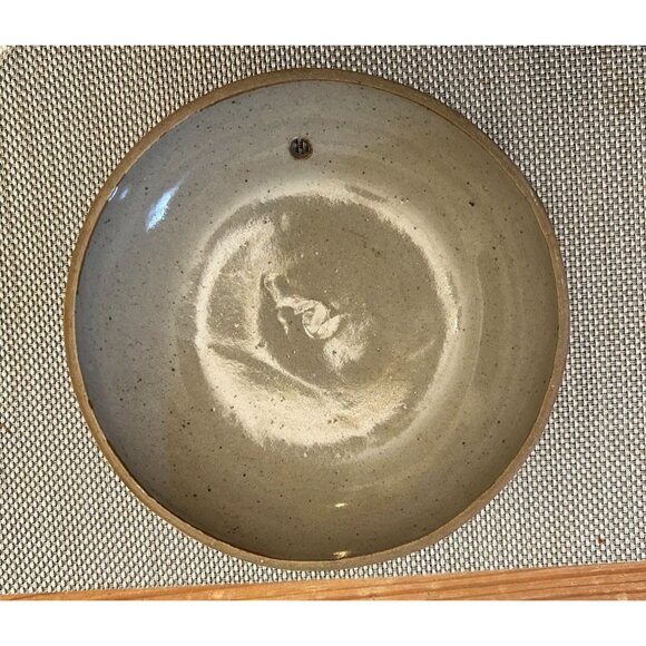 Vintage Hand-Painted Donabe Lid Bowl Stoneware Orange Poppy Rice Cooker - Picture 4 of 5